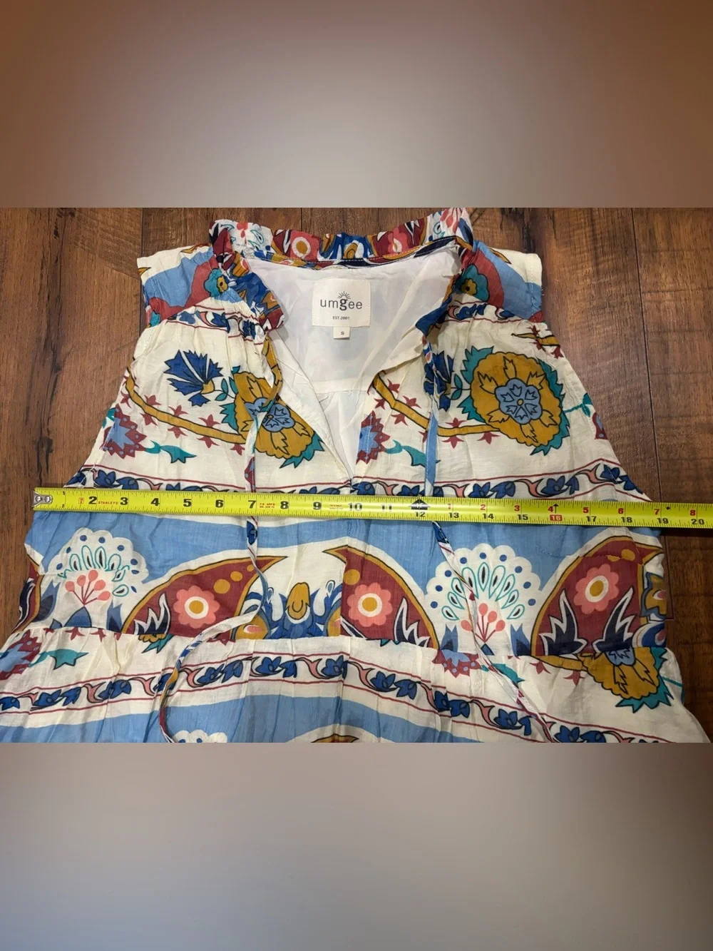 Umgee Colorful Paisley Midi Dress Boho Floral Romantic Enchanted Viscose Whimsy - Picture 14 of 14